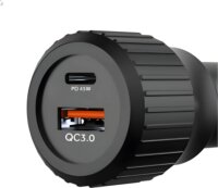 Choetec TC0010 12V USB-C (PD) / USB-A Autós Gyorstöltő 63W - Fekete