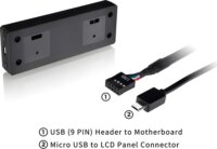 Thermaltake Tower 300 / Ceres 330 LCD Kijelző - Fekete