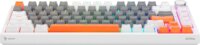 Savio Astral White Jade 3 Colours Mechanikus USB TKL RGB Gaming Billentyűzet US - Fehér