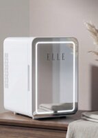 Elle Mini Travel Mini LED kozmetikai hűtő 4L LED tükörrel - Fehér