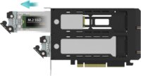 ICY DOCK ExpressSlot Elite MB842MP-B 2x M.2 NVMe Mobil Rack + PCIe Bővítőkártya