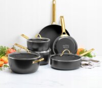 GreenPan Padova Reserve Alumínium Edénykészlet - Fekete / Arany (6 részes)