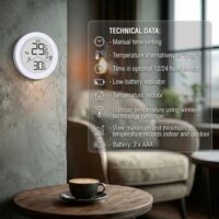 GreenBlue GB162 Meteorológiai Időjárás állomás 1 külső szenzorral - Fehér