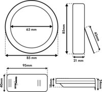 GreenBlue GB162 Meteorológiai Időjárás állomás 1 külső szenzorral - Fehér