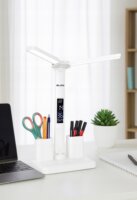 BLOW LB-24 Asztali LED lámpa órával 34 cm - Fehér