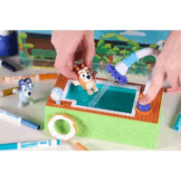 Crayola Washimals Bluey medencés mókája játékszett