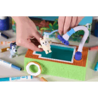 Crayola Washimals Bluey medencés mókája játékszett