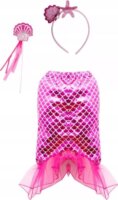 Rózsaszín Kis sellő jelmez 3-6 éves gyerekeknek