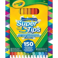 Crayola Supertips Giga filctoll készlet - Vegyes színek (150 db / csomag)