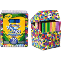 Crayola Supertips Giga filctoll készlet - Vegyes színek (150 db / csomag)
