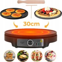 Adler AD 3093 Elektromos Palacsintasütő Ø 30cm 1600W - Fekete