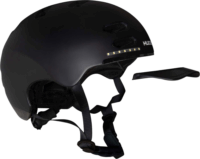 Hudora LEd gördeszkás sisak - Fekete (55 - 58 cm)