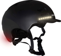 Hudora LEd gördeszkás sisak - Fekete (55 - 58 cm)