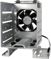 Inter-Tech ER-47045-1 4x3,5″ + 1x2,5″ HDD/SSD Beépítő Keret Integrált 80mm Ventilátorral