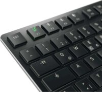 CHERRY KW X ULP 2.0 MINI Mechanikus Bluetooth + RF Wireless USB-C Billentyűzet DE - Fekete