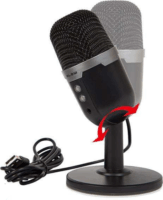 BLOW 85-054# Studio Mikrofon RGB LED Állvánnyal - Fekete