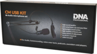 DNA CM USB Kit Podcast készlet (Studio kondenzátor Mikrofon + Állvány) - Fekete