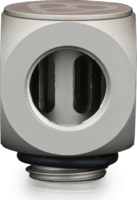 Thermal Grizzly TG-DM-FIT-6203 DeltaMate Rotary 90° G1/4" Anya - G1/4" Apa 90°-os Csavaros Könyök Idom - Ezüst (6db / csomag)