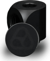 Thermal Grizzly TG-DM-FIT-6003 DeltaMate Rotary 90° G1/4" Anya - G1/4" Apa 90°-os Csavaros Könyök Idom - Fekete (6db / csomag)