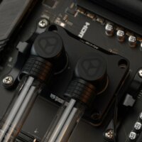 Thermal Grizzly TG-DM-FIT-6008 DeltaMate Extender MF28 G1/4" Apa - G1/4" Anya Hosszabbító Csatlakozó - Fekete (6db / csomag)