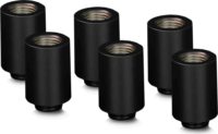 Thermal Grizzly TG-DM-FIT-6008 DeltaMate Extender MF28 G1/4" Apa - G1/4" Anya Hosszabbító Csatlakozó - Fekete (6db / csomag)