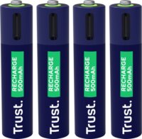 Trust 25671 Újratölthető Lítium-Polimer AAA USB-C 500mAh (4db/csomag)