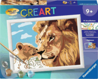Ravensburger CreArt - Oroszlán kölykével számfestő készlet 24 x 18cm
