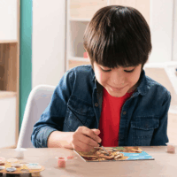 Ravensburger CreArt - Oroszlán kölykével számfestő készlet 24 x 18cm