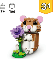 LEGO 31376 Creator - 3 az 1-ben Aranyos Hörcsög Virággal
