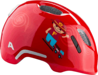 Alpina Ximo 2 Gyermek Mintás Bukósisak beépített világítással - Piros (49-54cm)