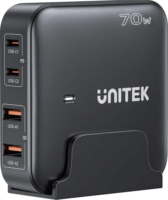 Unitek 2x USB-A / 2x USB-C Hálózati Asztali Gyorstöltő Állomás 70W - Fekete