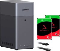Ugreen NASync DH2300 2-rekeszes NAS Hálózati Adattároló Csomag + 12TB (2x6TB) HDD