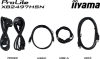 iiyama 23.8" XB2497HSN-B1 ProLite 16:9 IPS LED Monitor - Fekete