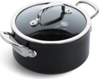 GreenPan Barcelona Pro Lábas Üveg fedővel Ø 20cm 3,1L - Fekete