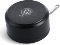 GreenPan Barcelona Pro Nyeles Lábas Üveg fedővel Ø 20cm 3,1L - Fekete