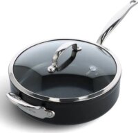GreenPan Barcelona Pro Sütőserpenyő Üveg fedéllel 28cm - Fekete