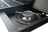 Ravanson GO-4 Gázos Kerti grillsütő - Fekete