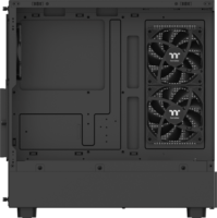 Thermaltake Pureline 270 midi Torony Számítógépház + 2db 120mm ventilátor - Fekete