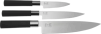KAI 67S-300 Wasabi Rozsdamentes acél késkészlet 3 darabos - Fekete