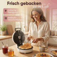 Clatronic WA 3832 Elektromos Gofrisütő 1200W - Fehér