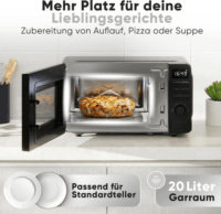 Proficook PC-MWG 1319 Szabadonálló Mikrohullámú sütő 20L 700W - Fekete