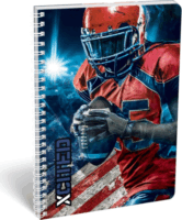 Lizzy Xcited Allstar A4 vonalas spirálfüzet - Mintás