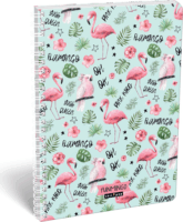 Lizzy Lollipop Funmingo A4 Négyzetrácsos spirálfüzet