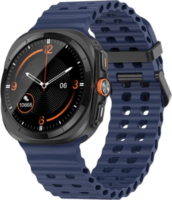 Mybandz 65037 Samsung Galaxy Watch Ultra Waves szilikon Okosóra szíj 34mm - Sötétkék