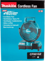 Makita CF001GZ Akkus Hordozhtaó Ventilátor Ø 23,5 cm - Fehér (Akku és töltő nélkül)