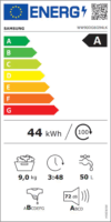 Samsung WW90DG6G94LKU4 Elöltöltős Keskeny Mosógép - Fehér