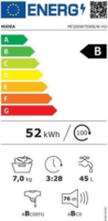 Midea MF200W70WB/W-HU Elöltöltős Mosógép - Fehér