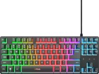 Trust 25886 GXT 833 Thado TKL Vezetékes Gaming Billentyűzet US - Fekete