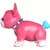 Kensho Kaboom Kibo francia bulldog kutya interaktív Játék - Heart