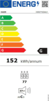 Haier HWS77GDAU1 Szabadonálló Borhűtő 77 palack 190L - Fekete